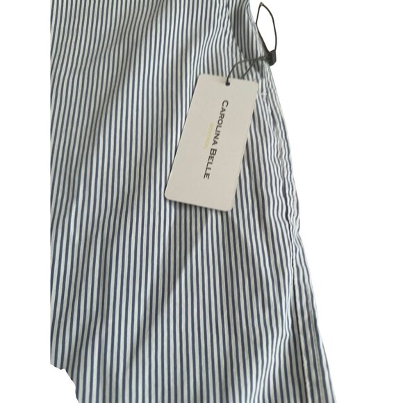 CAROLINA BELLE Blue White Striped Shorts Size US 16 NEW NWT - Picture 11 of 11